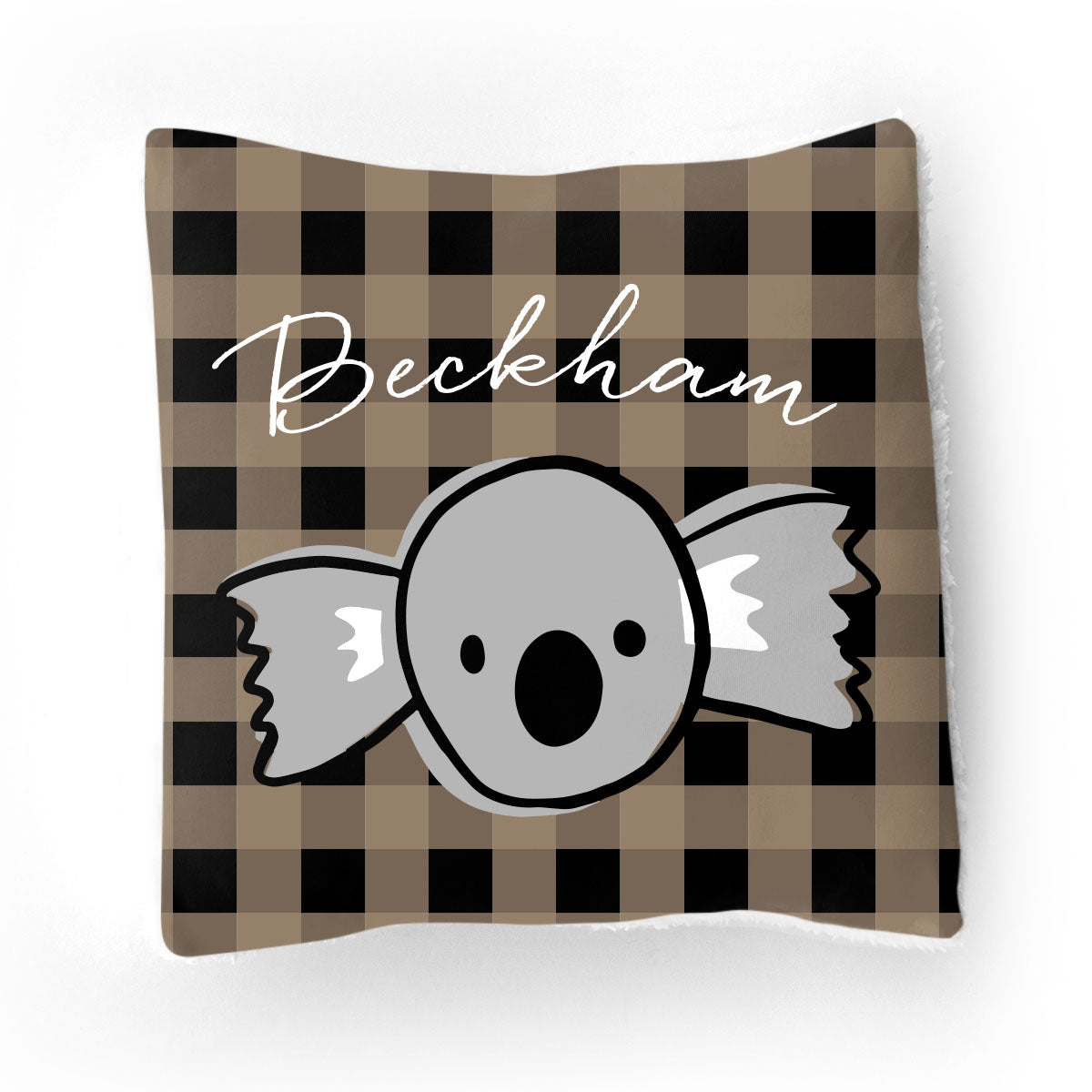 Stretchy Knit/Sherpa Throw Pillow | Cuddly Critters