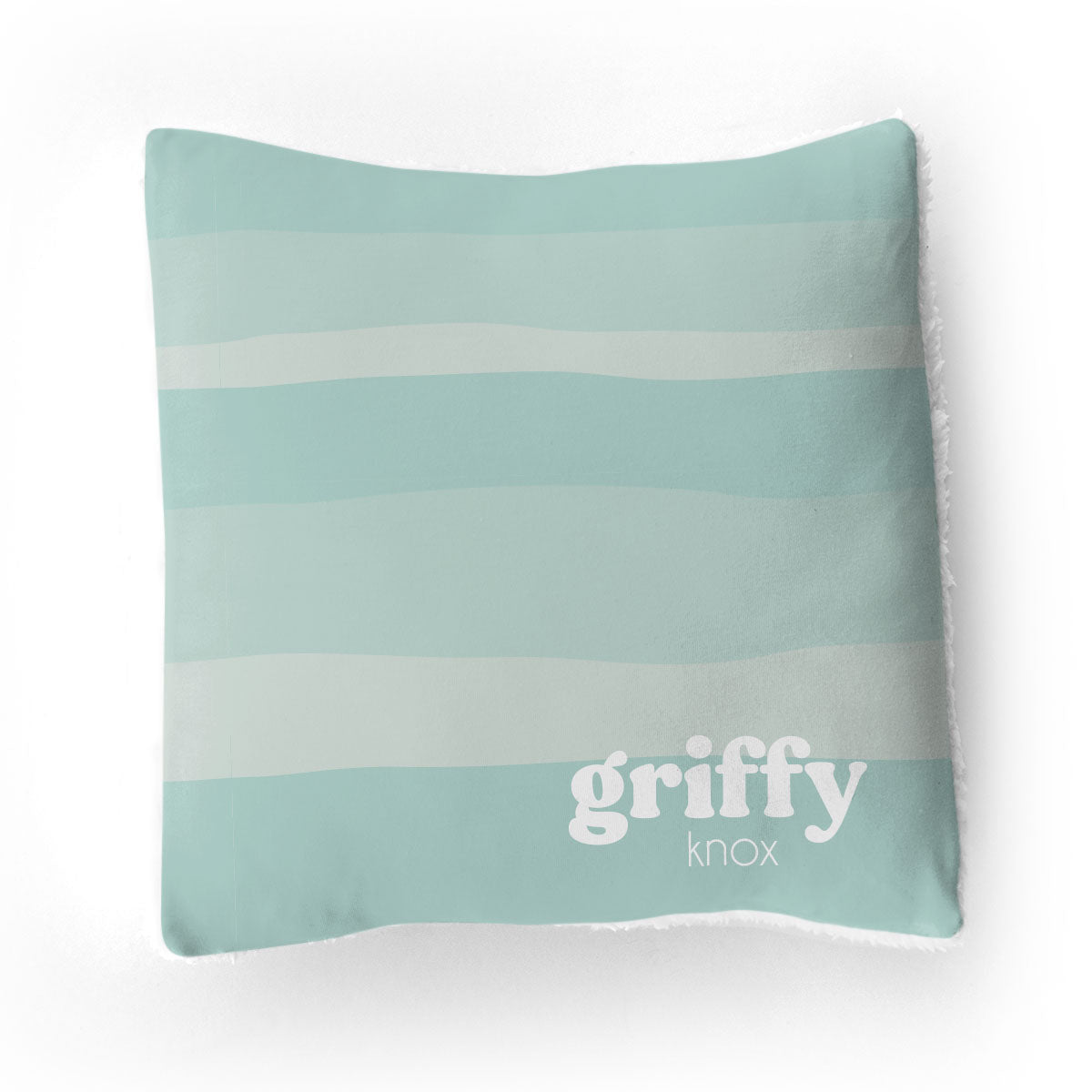 Stretchy Knit/Sherpa Throw Pillow | Sandy Waves