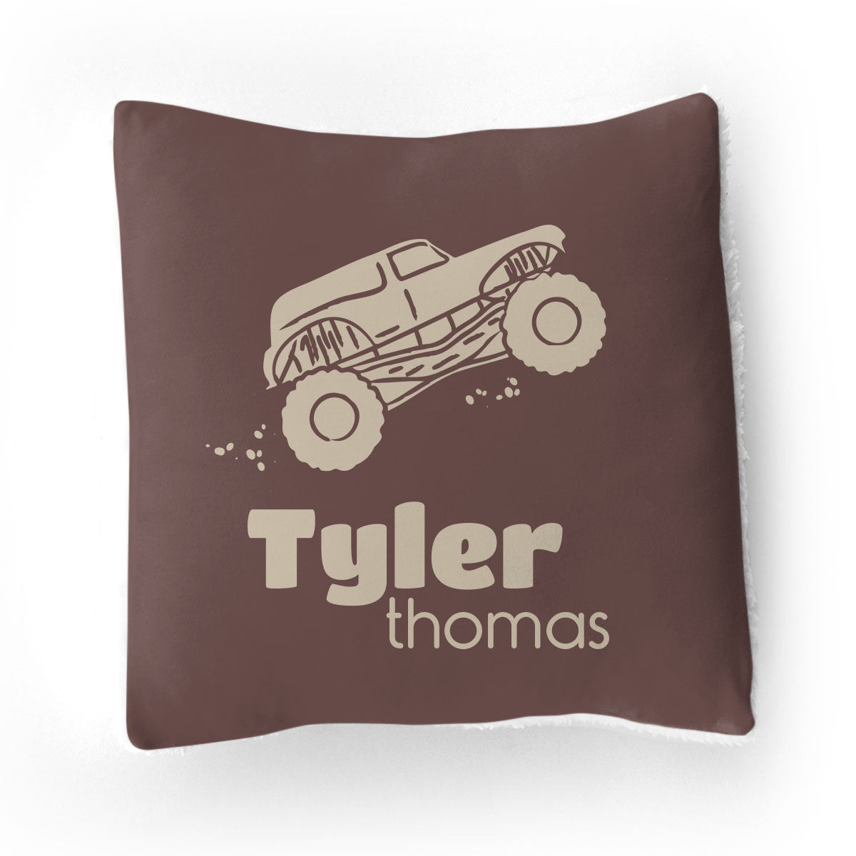 Personalized Throw Pillow | Monster Truck Rally