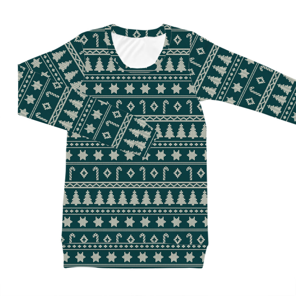 Womens Christmas Cloudwear {Cozy Loungewear} | Dark Emerald Sweater Perfection